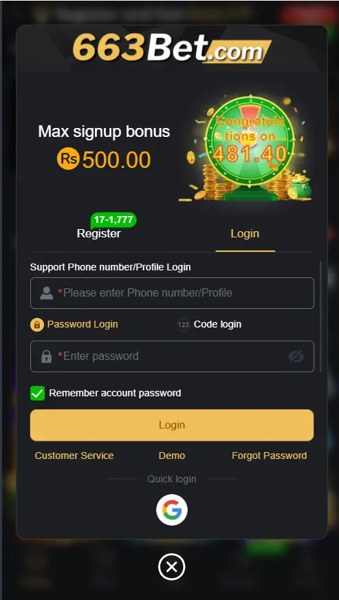 663 BET login